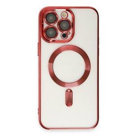 Newface iPhone 14 Pro Max Kross Magneticsafe Kapak - Kırmızı Kılıf