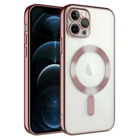 Newface iPhone 14 Pro Max Kross Magneticsafe Kapak Rose Cep Telefonu Kılıfı