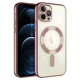 Newface iPhone 14 Pro Max Kross Magneticsafe Kapak Rose Cep Telefonu Kılıfı