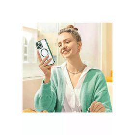 Newface iPhone 14 Pro Max Kross Magneticsafe Kapak Rose Cep Telefonu Kılıfı