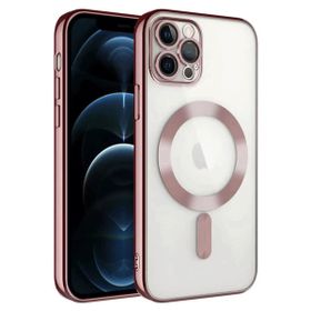 Newface iPhone 14 Pro Max Kross Magneticsafe Kapak Rose Cep Telefonu Kılıfı