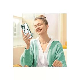 Newface iPhone 14 Pro Max Kross Magneticsafe Kapak Rose Cep Telefonu Kılıfı