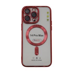 Newface iPhone 14 Pro Max Kross Magsafe Red Silikon Telefon Kılıfı