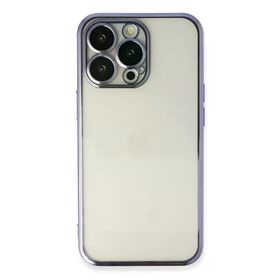 Newface iPhone 14 Pro Max Razer Lensli Silikon - Mor Kılıf