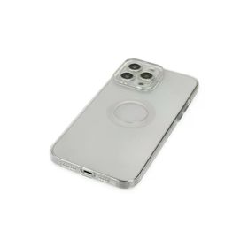 Newface iPhone 14 Pro Max Santa Lens Silikon Şeffaf Cep Telefonu Kılıfı