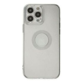 Newface iPhone 14 Pro Max Santa Lens Silikon Şeffaf Cep Telefonu Kılıfı