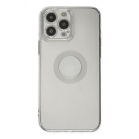Newface iPhone 14 Pro Max Santa Lens Silikon Şeffaf Cep Telefonu Kılıfı