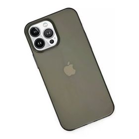 Newface iPhone 14 Pro Pc Sert Şeffaf Kapak Siyah Kılıf