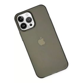 Newface iPhone 14 Pro Pc Sert Şeffaf Kapak Siyah Kılıf