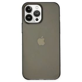Newface iPhone 14 Pro Pc Sert Şeffaf Kapak Siyah Kılıf