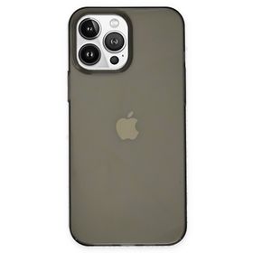 Newface iPhone 14 Pro Pc Sert Şeffaf Kapak Siyah Kılıf