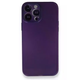 Newface iPhone 14 Pro PP Ultra İnce Kapak Mor Kılıf