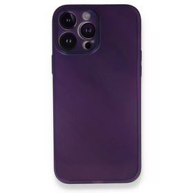 Newface iPhone 14 Pro PP Ultra İnce Kapak Mor Kılıf