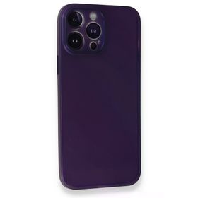 Newface iPhone 14 Pro PP Ultra İnce Kapak Mor Kılıf