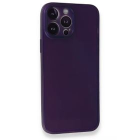 Newface iPhone 14 Pro PP Ultra İnce Kapak Mor Kılıf