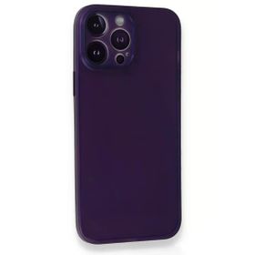 Newface iPhone 14 Pro PP Ultra İnce Kapak Mor Kılıf