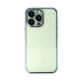 Newface iPhone 14 Pro Razer Lensli Silikon Açık Mavi Kılıf