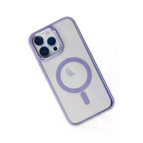 Newface iPhone 14 Pro Room Magneticsafe Silikon Lila Kılıf