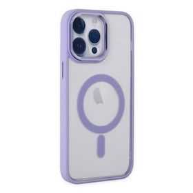 Newface iPhone 14 Pro Room Magneticsafe Silikon Lila Kılıf