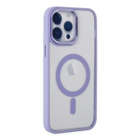 Newface iPhone 14 Pro Room Magneticsafe Silikon Lila Kılıf