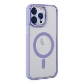 Newface iPhone 14 Pro Room Magneticsafe Silikon Lila Kılıf