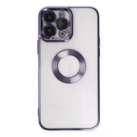 Newface iPhone 14 Pro Slot Silikon Mor Kılıf