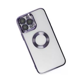 Newface iPhone 14 Pro Slot Silikon Mor Kılıf
