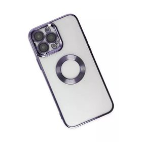 Newface iPhone 14 Pro Slot Silikon Mor Kılıf