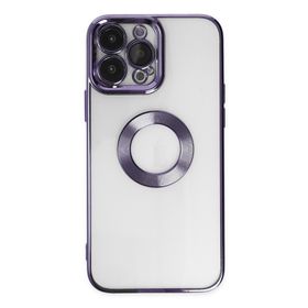 Newface iPhone 14 Pro Slot Silikon Mor Kılıf