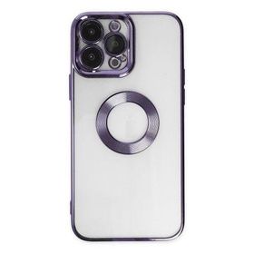 Newface iPhone 14 Pro Slot Silikon Mor Kılıf