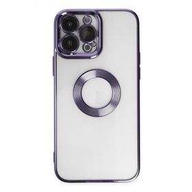 Newface iPhone 14 Pro Slot Silikon Mor Kılıf