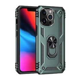 Newface iPhone 14 Pro Sofya Yüzüklü Silikon Kapak Yeşil Kılıf