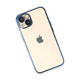 Newface iPhone 14 Razer Lensli Silikon Açık Mavi Kılıf