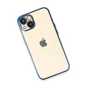 Newface iPhone 14 Razer Lensli Silikon Açık Mavi Kılıf