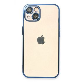 Newface iPhone 14 Razer Lensli Silikon Açık Mavi Kılıf