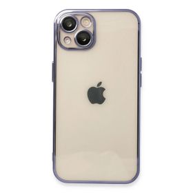 Newface iPhone 14 Razer Lensli Silikon Mor Kılıf