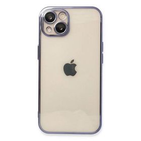 Newface iPhone 14 Razer Lensli Silikon Mor Kılıf