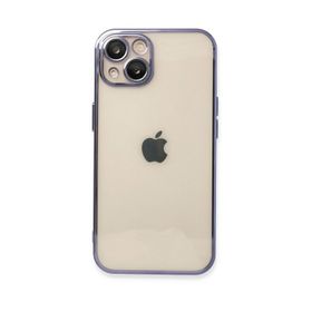 Newface iPhone 14 Razer Lensli Silikon Mor Kılıf