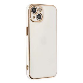 Newface iPhone 14 Volet Silikon Beyaz Kılıf