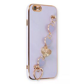 Newface iPhone 6 Esila Silikon - Lila Kılıf