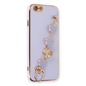 Newface iPhone 6 Esila Silikon - Lila Kılıf