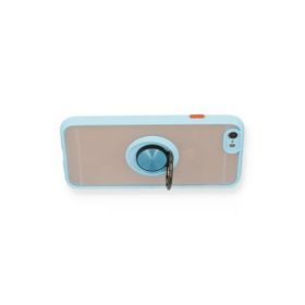 Newface iPhone 6 Montreal Yüzüklü Silikon Kapak Buz Mavi Kılıf