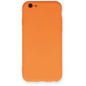 Newface iPhone 6 Nano içi Kadife Silikon - Turuncu Kılıf