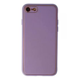 Newface iPhone 7 Coco Deri Silikon Kapak Lila Kılıf