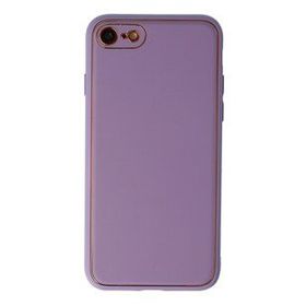 Newface iPhone 7 Coco Deri Silikon Kapak Lila Kılıf