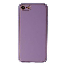 Newface iPhone 7 Coco Deri Silikon Kapak Lila Kılıf