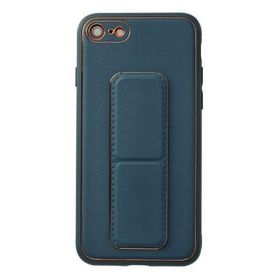 Newface iPhone 7 Coco Deri Standlı Kapak Mavi Kılıf