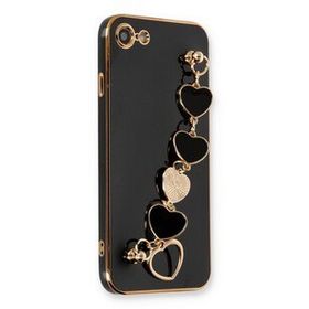 Newface iPhone 7 Esila Silikon Siyah Cep Telefonu Kılıfı