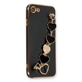 Newface iPhone 7 Esila Silikon Siyah Cep Telefonu Kılıfı
