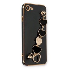 Newface iPhone 7 Esila Silikon Siyah Cep Telefonu Kılıfı